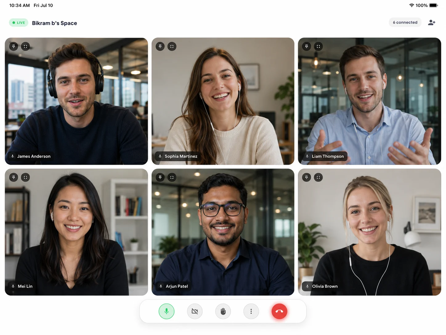 meet app screenshot