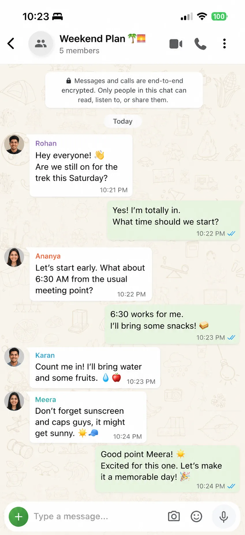 Foxcolab Messenger chat conversation screenshot